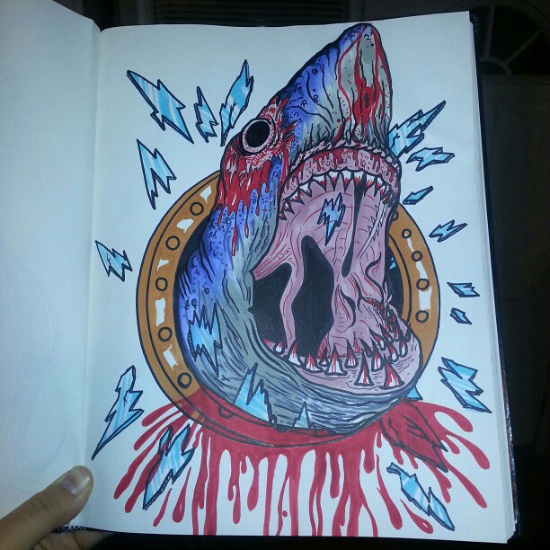 Zombie Shark Rises!! undead halloween zombie shark ar… Flickr