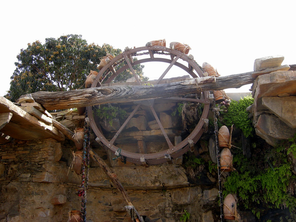 Saqiya ancient irrigation method in the rural regions Flickr