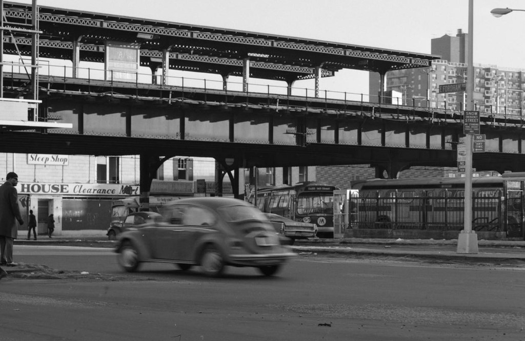 Third Avenue El at Fordham Rd, Library of Congress Flickr