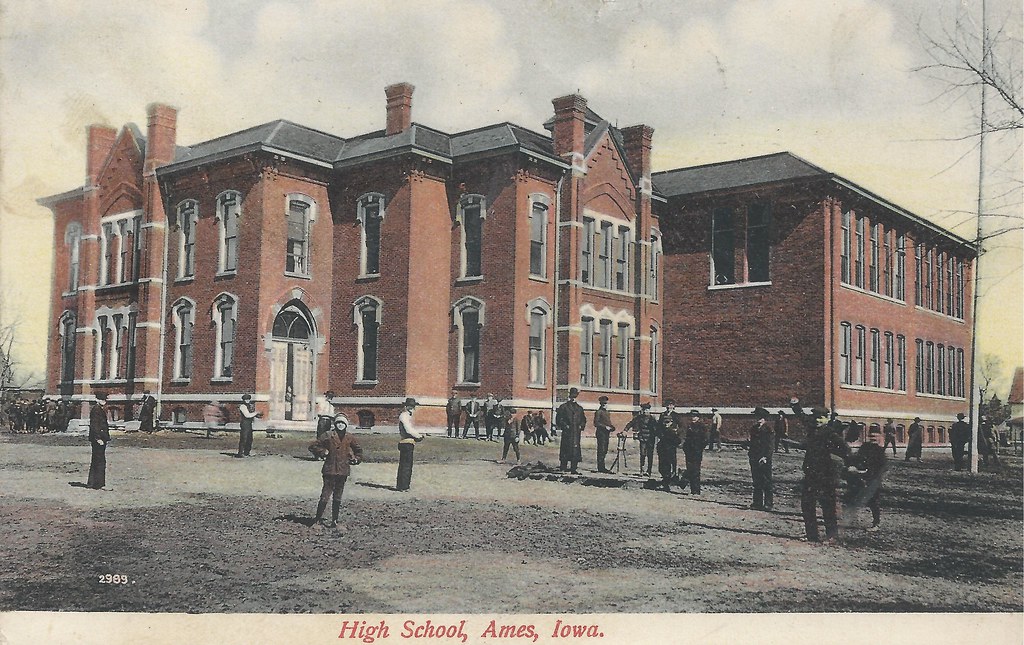 Ames, Iowa, High School Postmarked 1910. photolibrarian Flickr