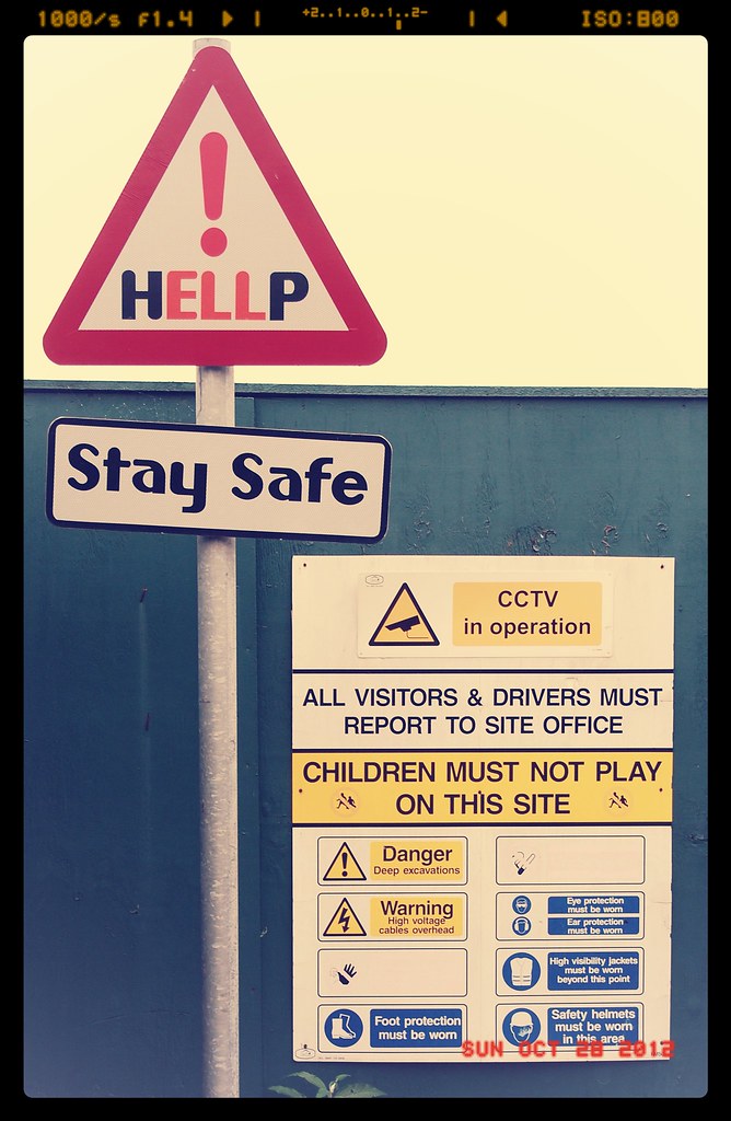 A new slant on Site Safety, off Brick Lane, London, Englan… Flickr