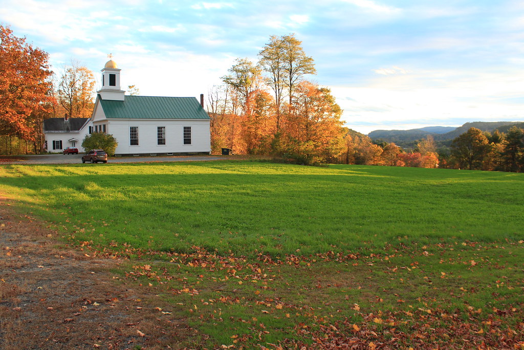 fall scene Piermont Church trilliumlane Flickr
