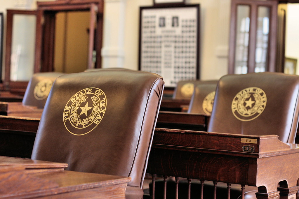 Texas Capitol The leather chairs in the House of Represent… Flickr