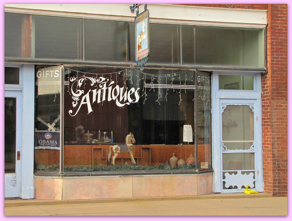 Antiques and Obama Kinsley, Kansas. jimsawthat Flickr