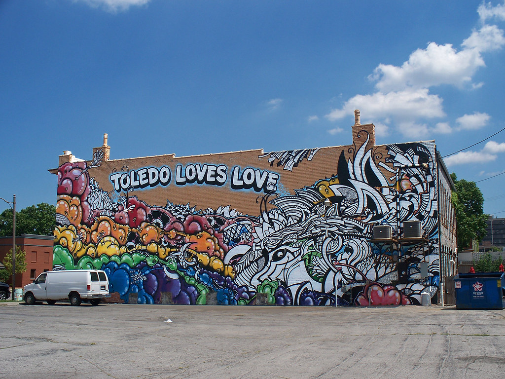 OH Toledo Mural 43 Mural in Toledo, Ohio. Ken Flickr