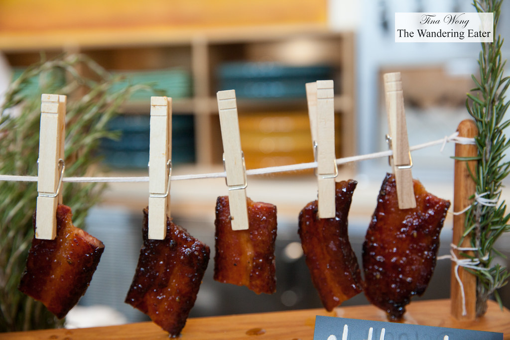 Bacon on a clothesline by Chef David Burke, BLT Prime Flickr