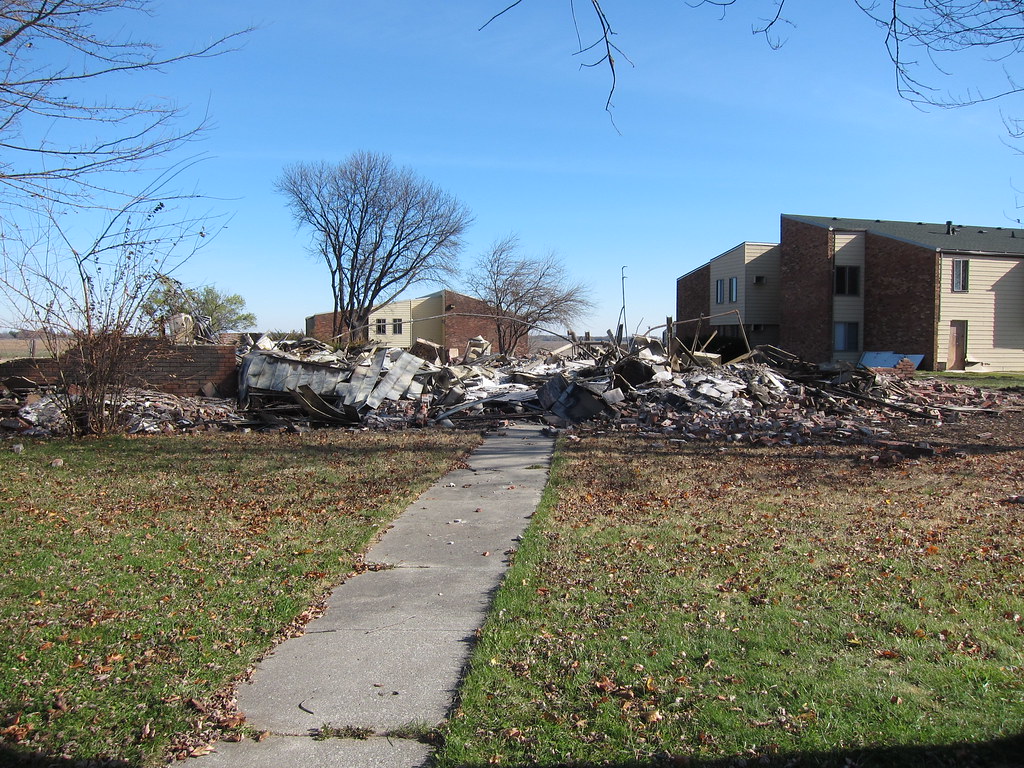 IMG_3209 Demolished housing. Rantoul, Illinois. devianb Flickr