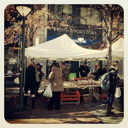 Penn Farmers Market Farmer's Market in front of Penn Books