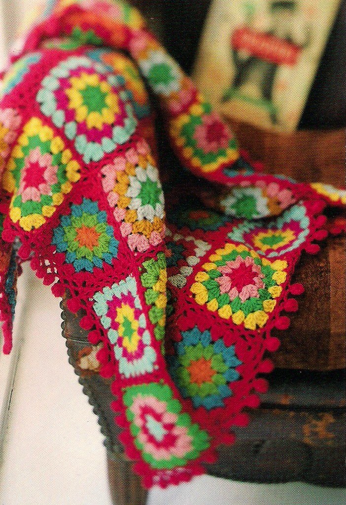 crochet blanket from a Japanese craft book ISBN 978407270… Flickr