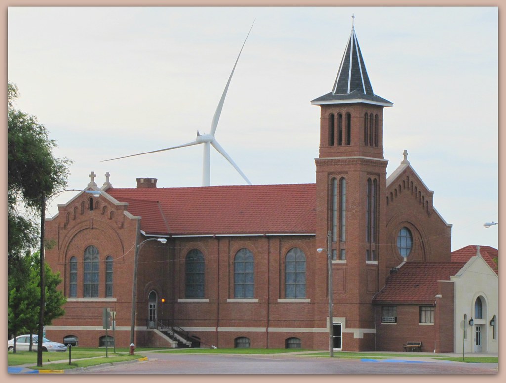St. John of the wind farm St. John Catholic Church in Spea… Flickr