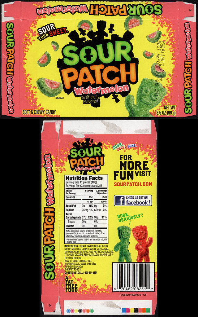 Kraft Foods Sour Patch Watermelon 3.5 oz candy box 2… Flickr