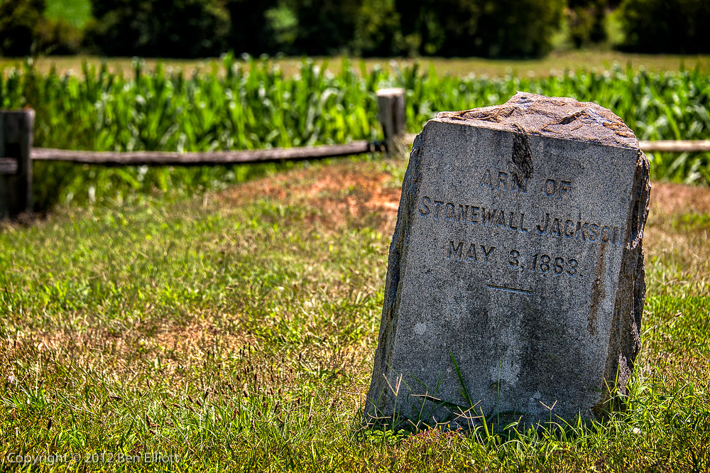 Stonewall Jackson's Arm Grave Here lies the arm of Stonewa… Flickr