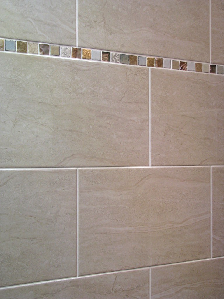 Magnolia Beige 400 x 250 wall tile shown with Eden Mosaic … Flickr