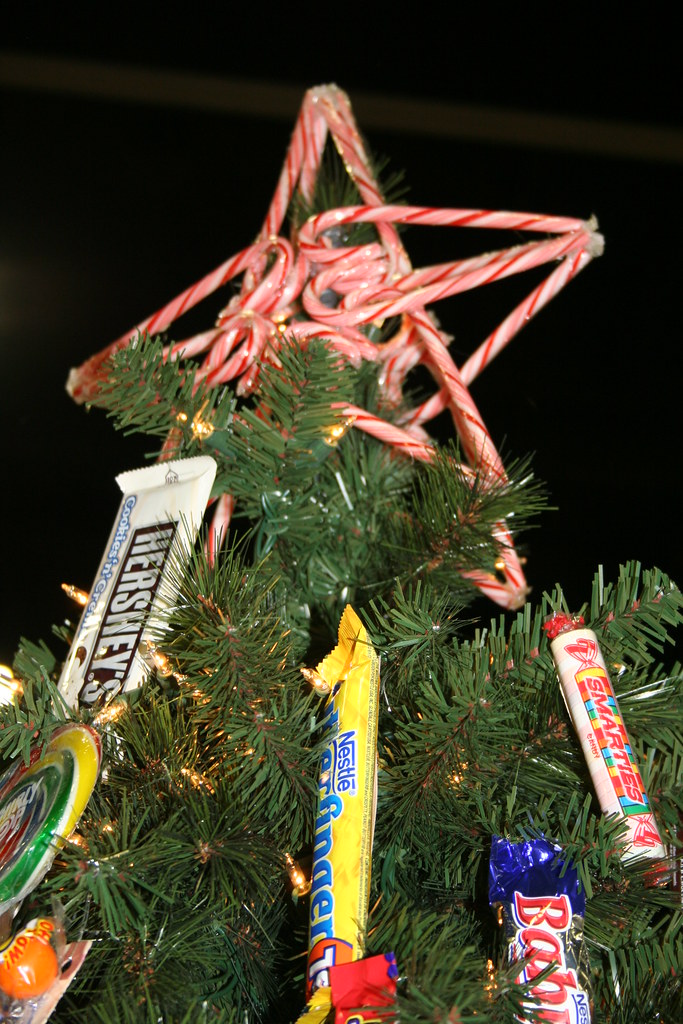 Candy Cane Star Christmas Tree Topper A glue gun and pep… Flickr