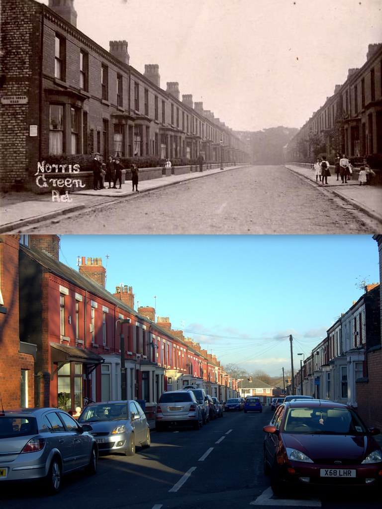 Norris Green Road, West Derby 1906 and 2012 1906. Street g… Flickr