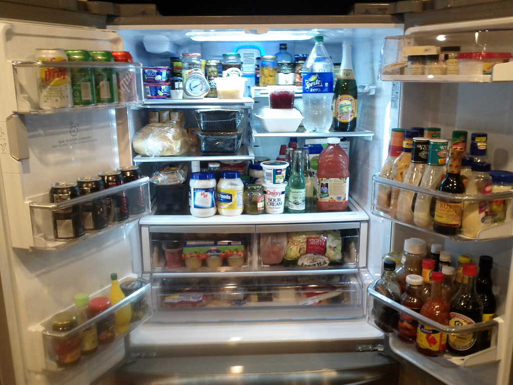 cool The new fridge is full and cold. The freezer is full … Flickr
