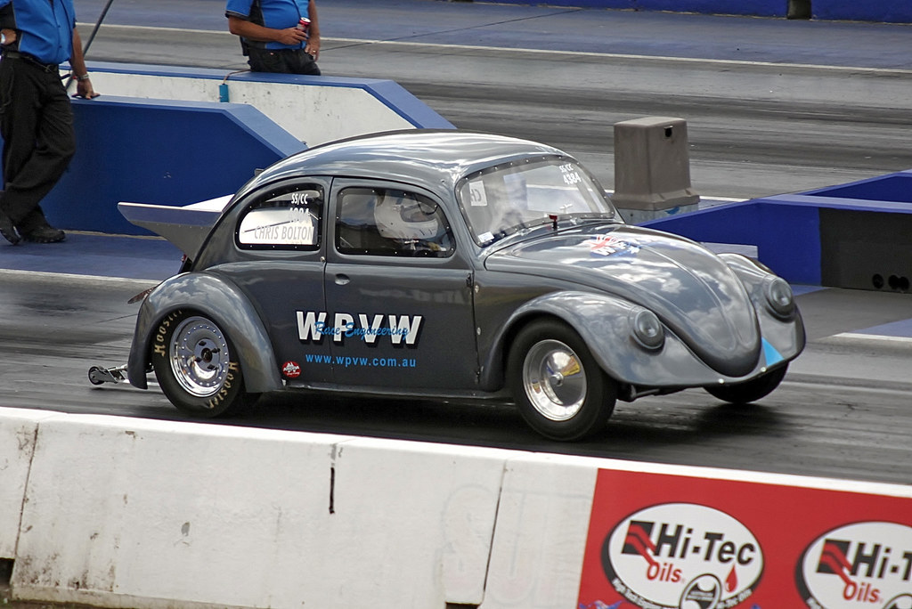 Chris Bolton, WPVW VW Beetle, 2012 Nostalgia Drags, Sydney… Flickr
