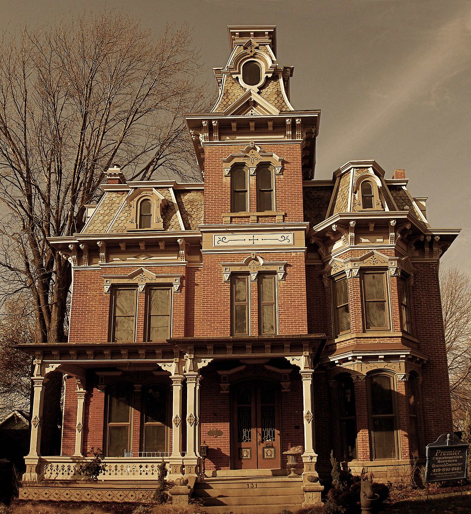 Norwalk, OH, Second Empire House I posted the detail below… Flickr