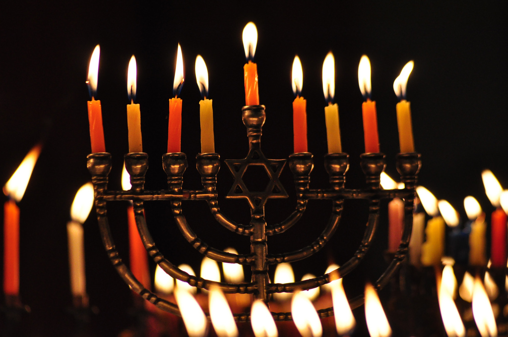 Happy Hanukkah! a menorah Len Radin Flickr