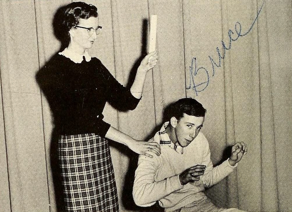 Wittiest, Senior Superlatives, Rosman High School, 1958 Flickr