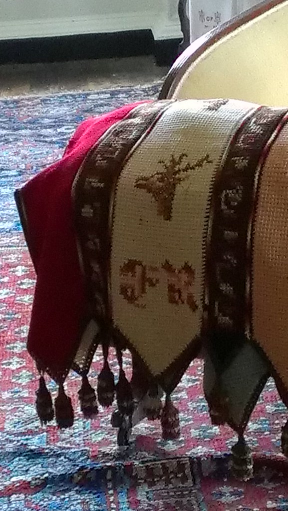 Ridgely crest on needlework Hampton, Towson, MD seaflags2002 Flickr