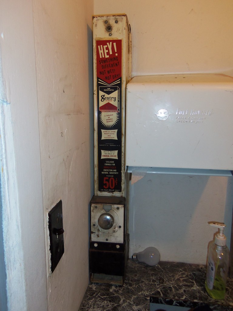 Vintage Condom Dispenser a photo on Flickriver