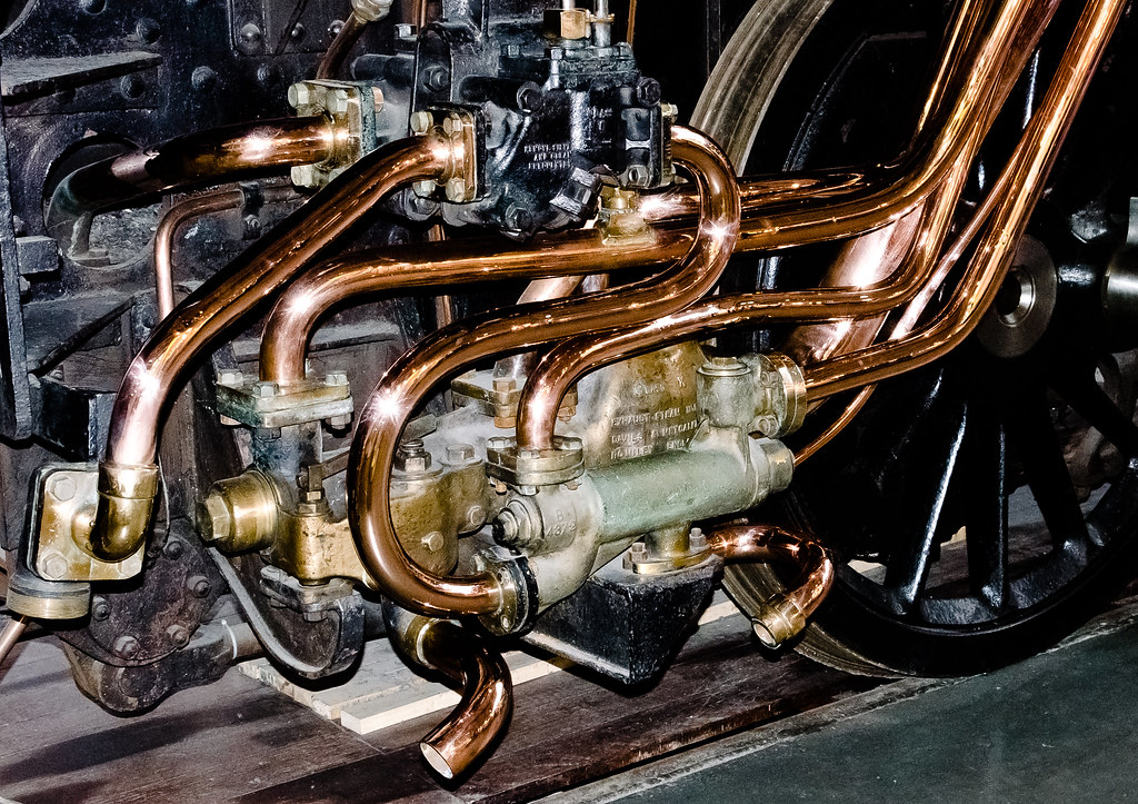 9F Evening Star steam pipes Exhaust steam injector and v… Flickr
