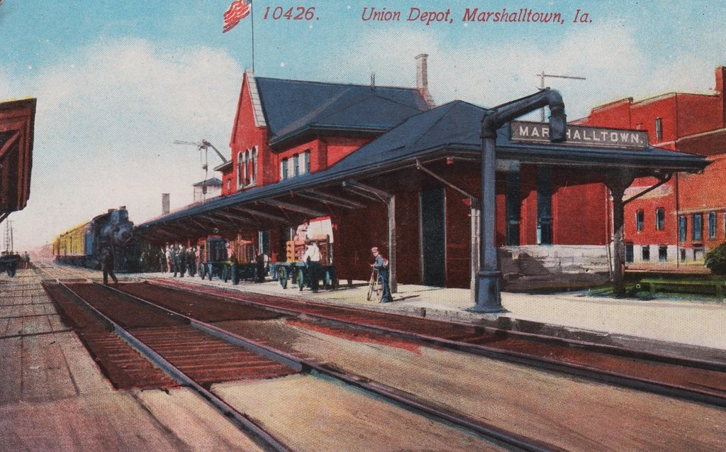 Marshalltown, Iowa, Union Depot, Station photolibrarian Flickr