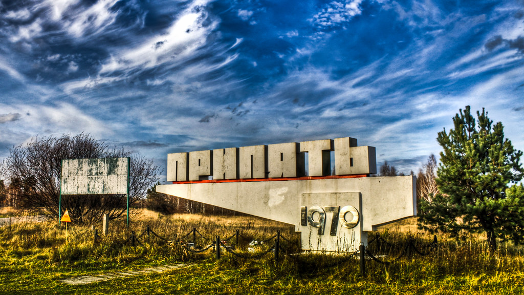 0319 Ukraine, Pripyat, City Sign HDR The entrance sign o… Flickr