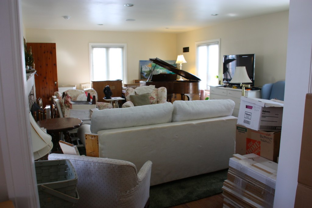 Living Room after moving in More chaos! Lisa P. Boni Flickr