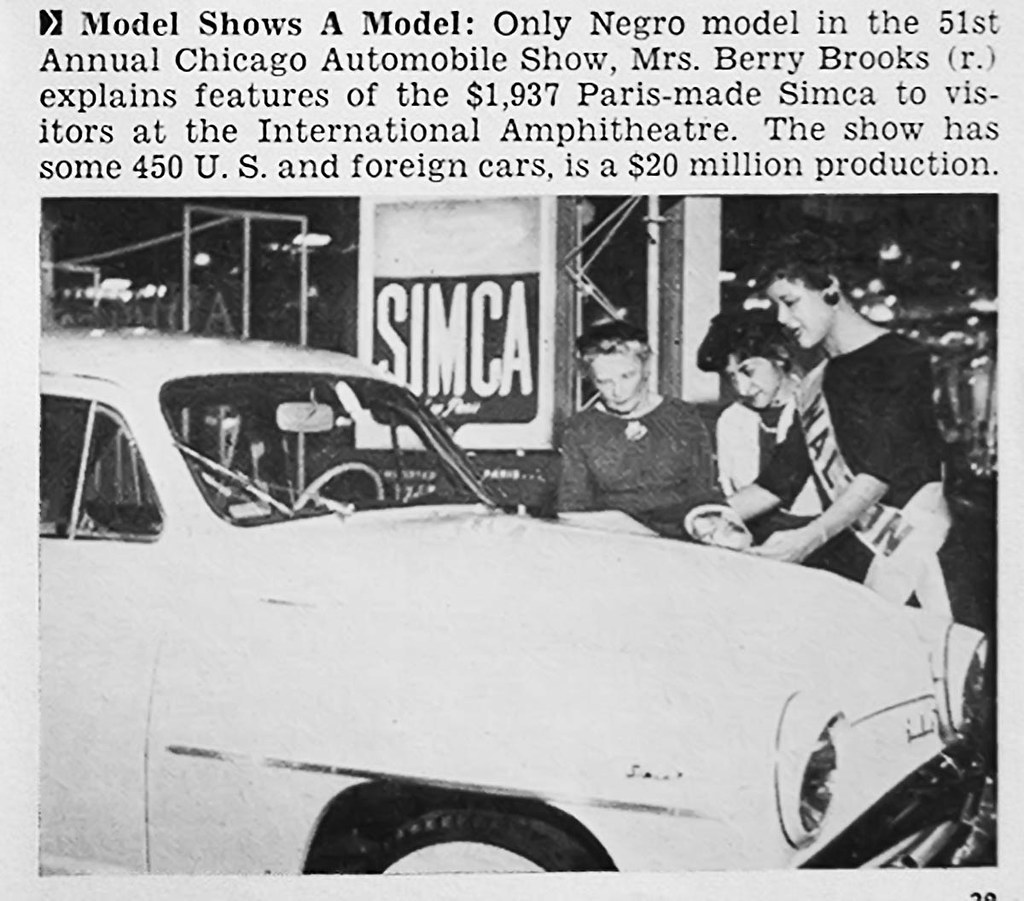 Mrs Berry Brooks, The Only Black Model in the 51st Chicago… Flickr