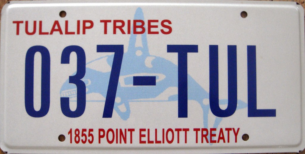 Tulalip Tribes Government License Plate a photo on Flickriver