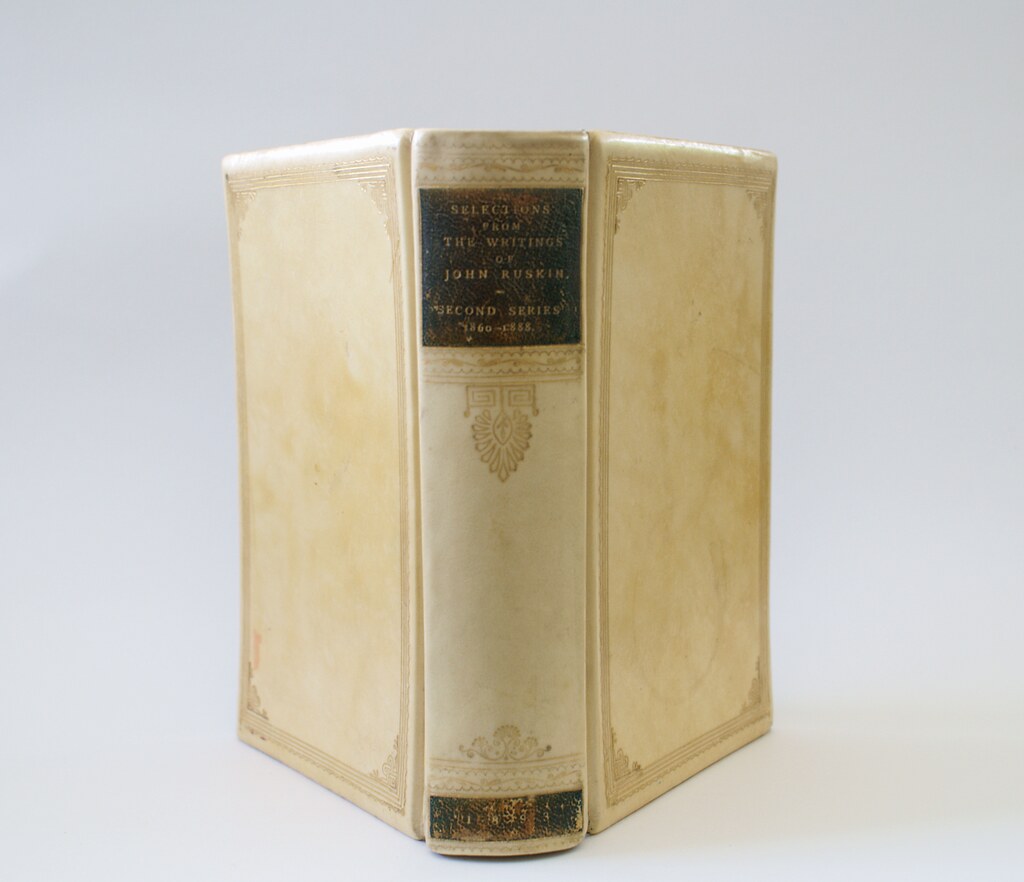 Vellum book of 'Selections from the Writings of John Ruski… Flickr