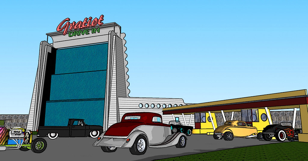 gratiot drive in & hor rods Gratiot Drive in 19481984 Flickr