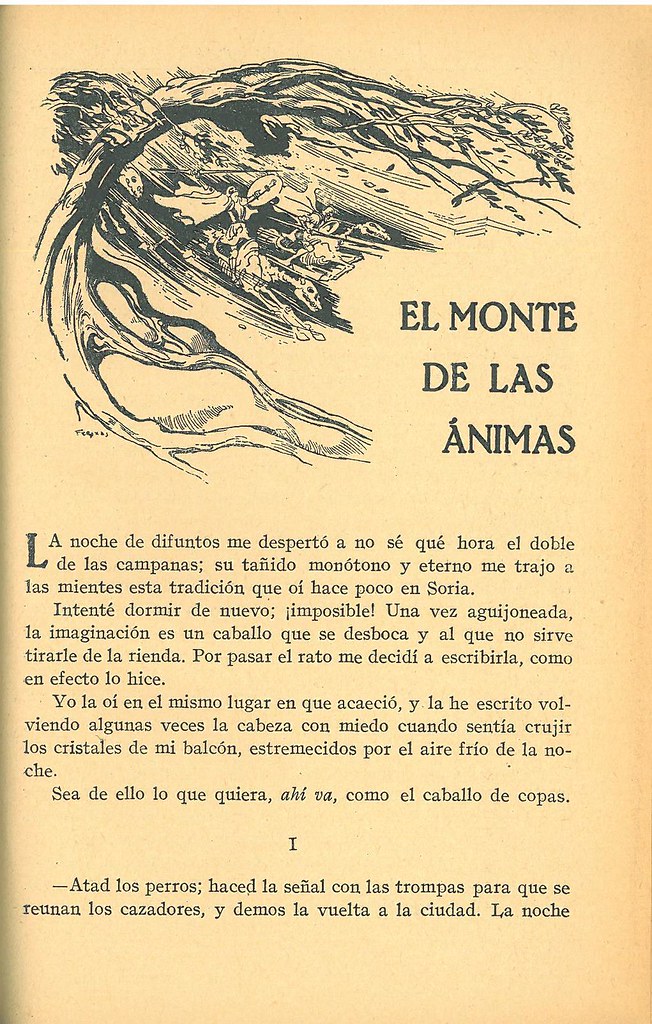 Primera página de "El Monte de las Ánimas" (en Leyendas … Flickr