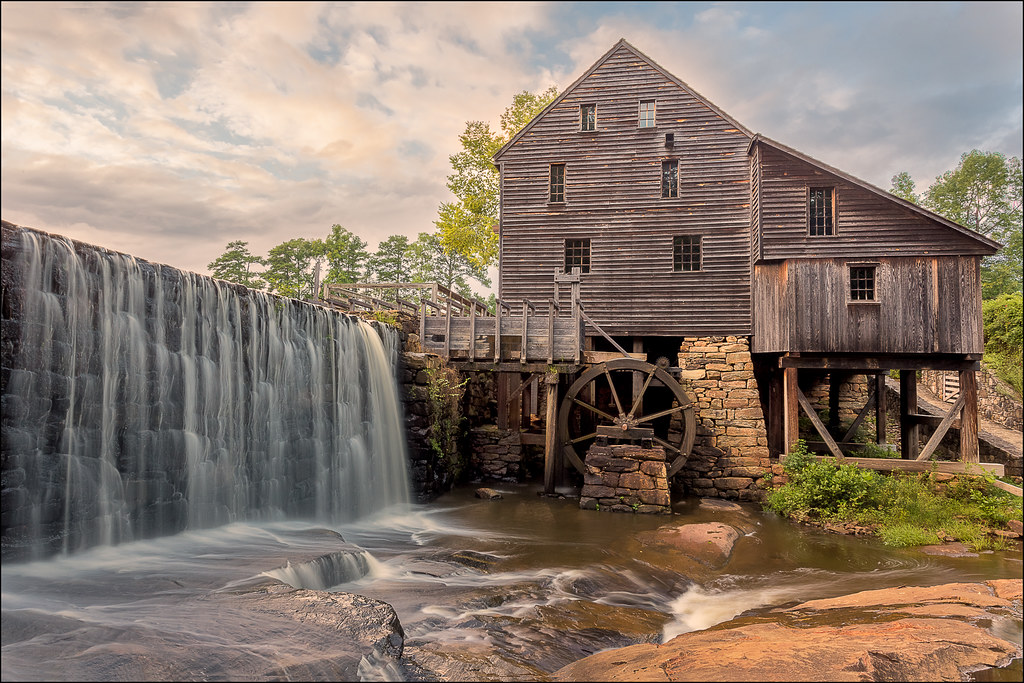 Historic Yates Mill Yates mill in Raleigh, NC taken at sun… Flickr