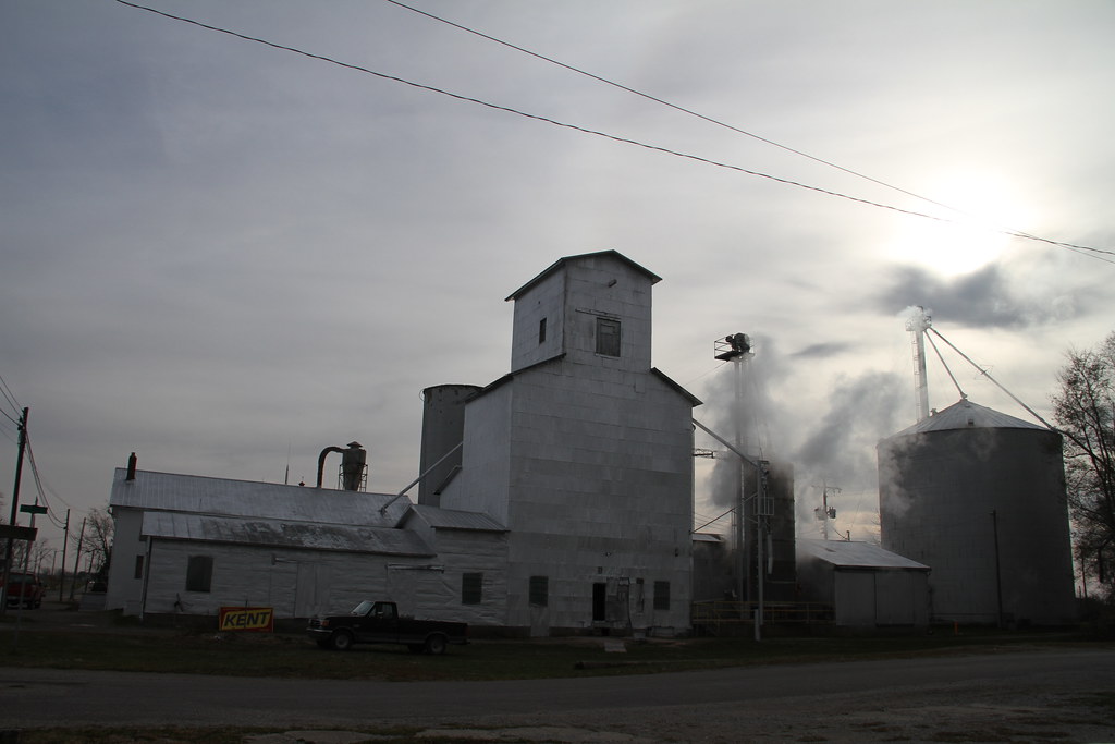 Lucerne Indiana, Grain Elevator, Cass County IN Bruce Wicks Flickr