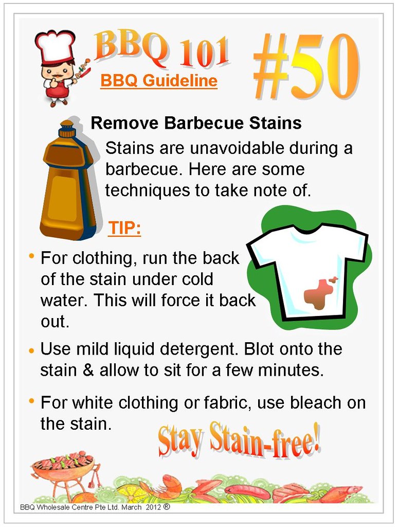 BBQ 101 Remove Barbecue Stains 50 There's so much excite… Flickr