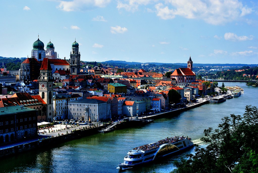 Passau, Donaupanorama, Altstadt Die Aufnahme habe ich von … Flickr