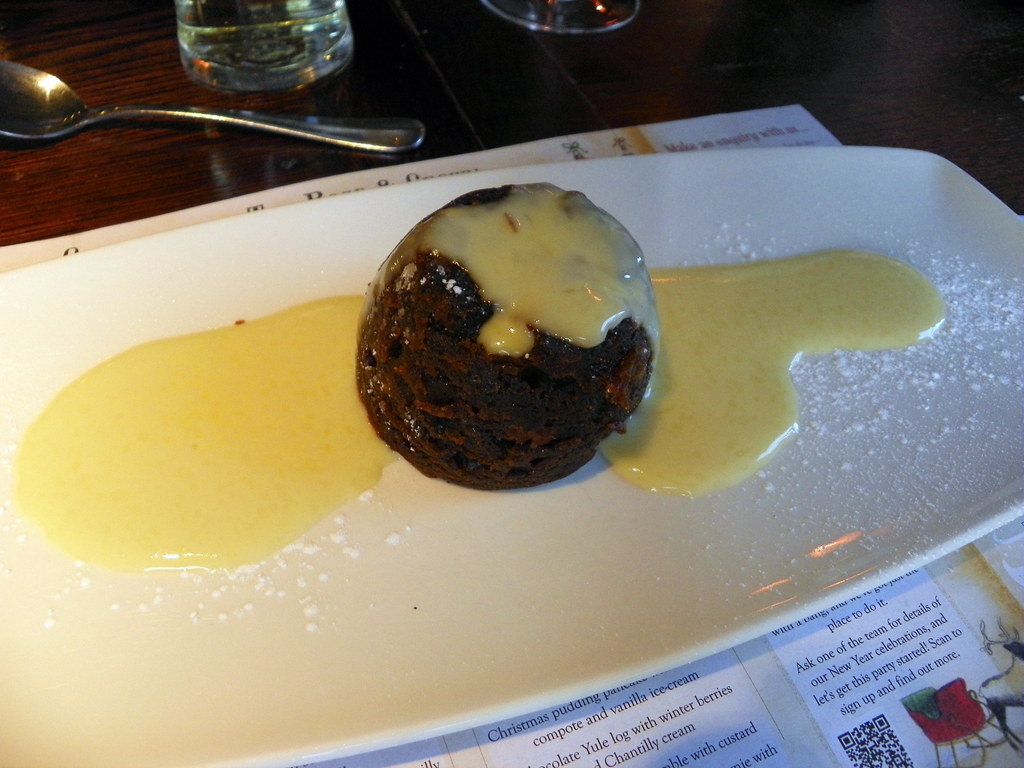 Christmas pudding and brandy sauce (GOC Kings Langley Xmas… Flickr