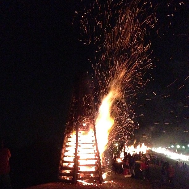 Bonfires on the levee. Lutcher LA lovemardigras Flickr