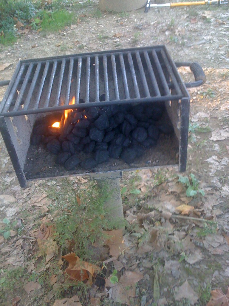 The grill heating up Justin Rains Flickr