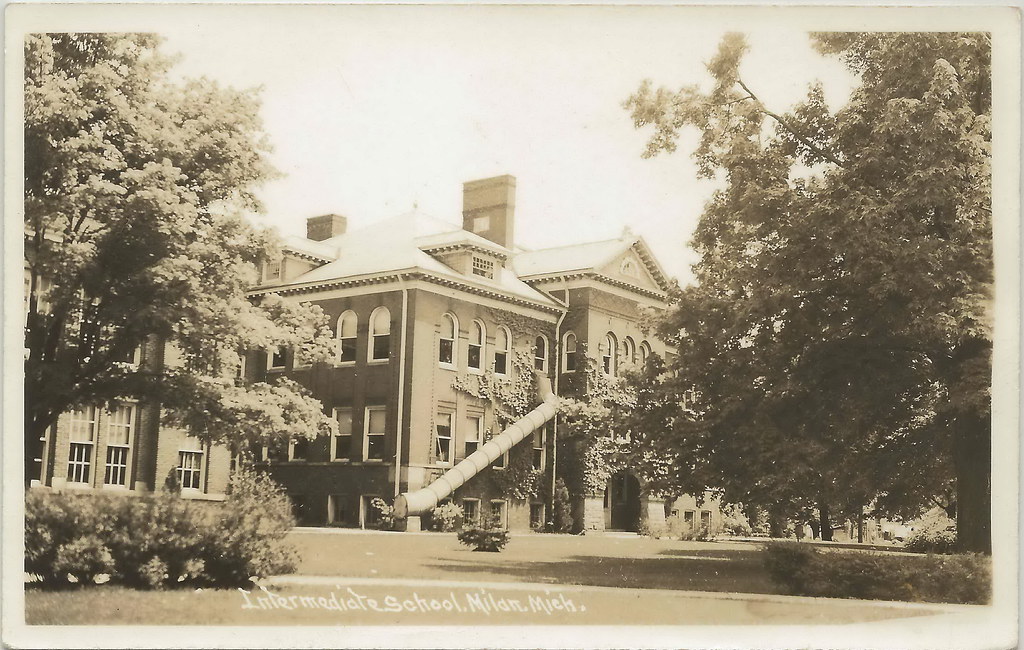 SE Milan MI RPPC Circa 1926 CHECK OUT THE FIRE ESCAPE Old … Flickr