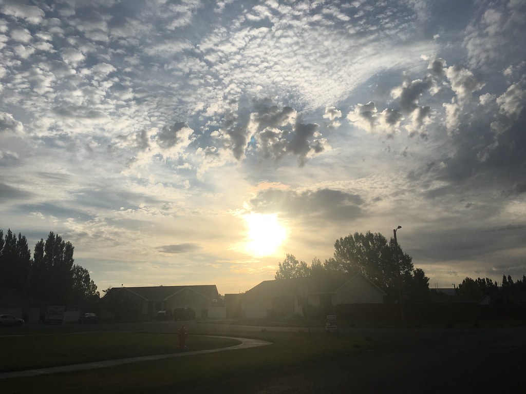 Sunrise in Idaho Falls sunrise idaho idahofalls clouds… Flickr