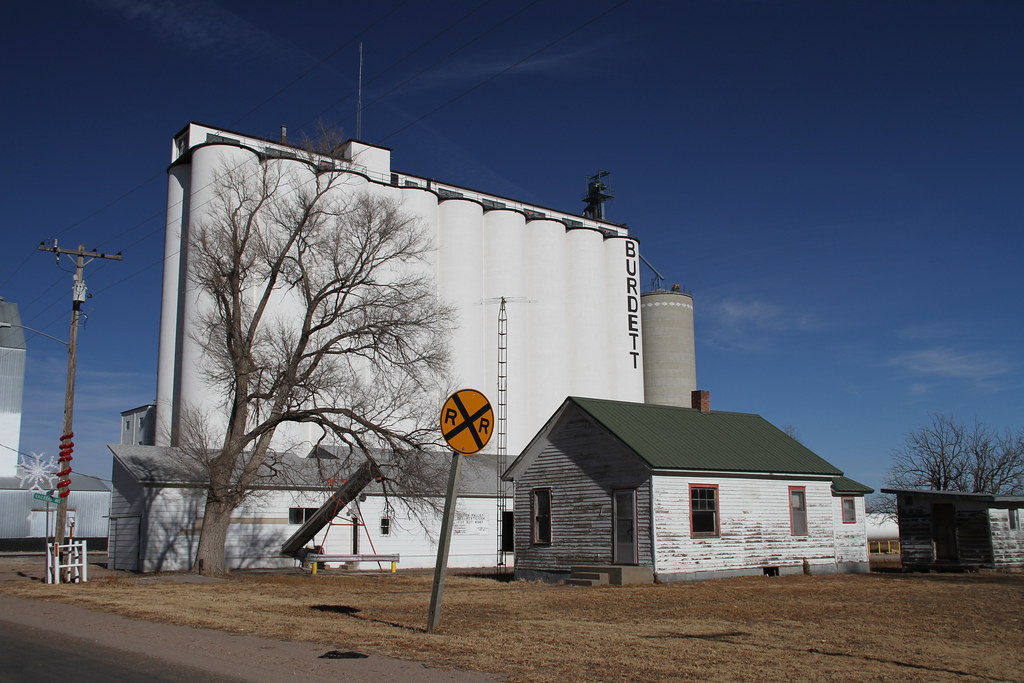 Burdett Kansas, Grain Elevator, Pawnee County KS Google Ma… Bruce