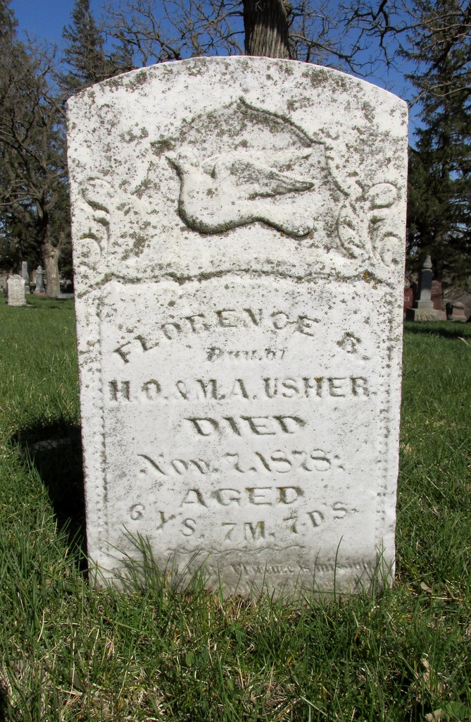 Usher Children's Graves Oakwood Cemetery, Casey, Iowa As I… Flickr
