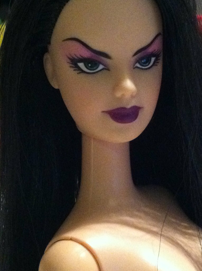 Catwoman Barbie Decided to finally take Catwoman's hair