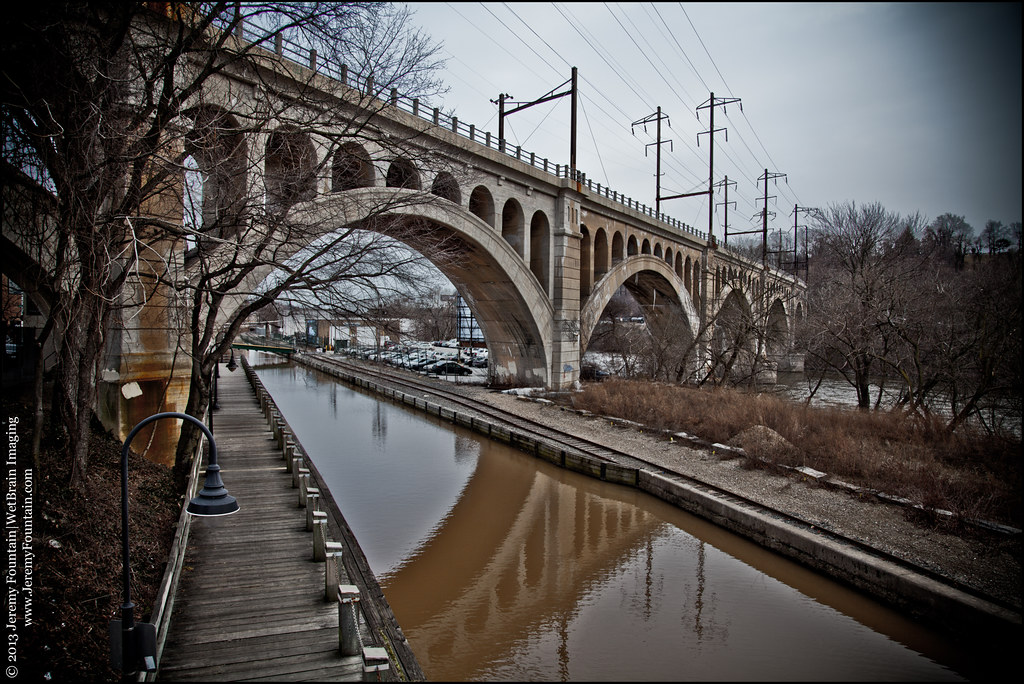 PRR's Manayunk Bridge [Pencoyd Viaduct] (1918) Jeremy Fountain Flickr