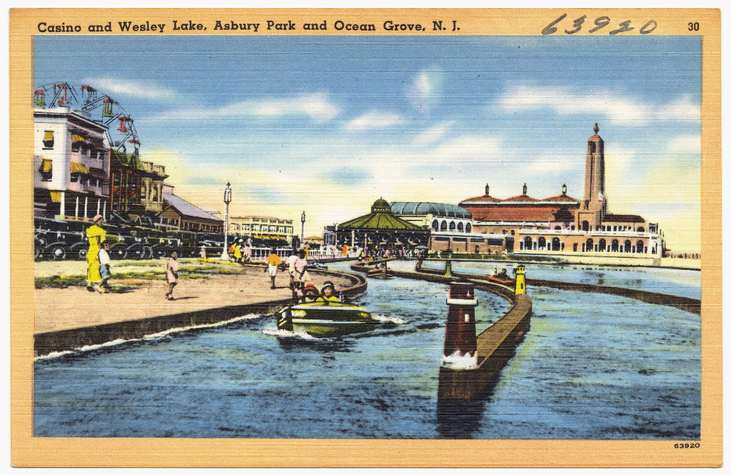 Casino and Wesley Lake, Asbury Park and Ocean Grove, N. J.… Flickr