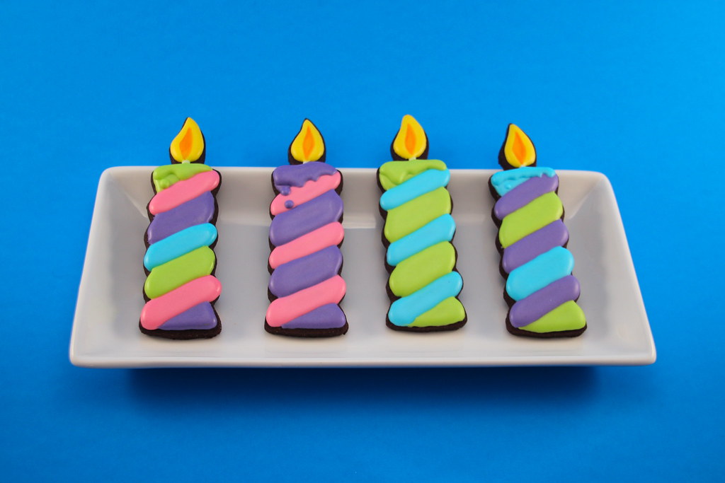 Birthday Candle Cookies Nadia Bakes Flickr